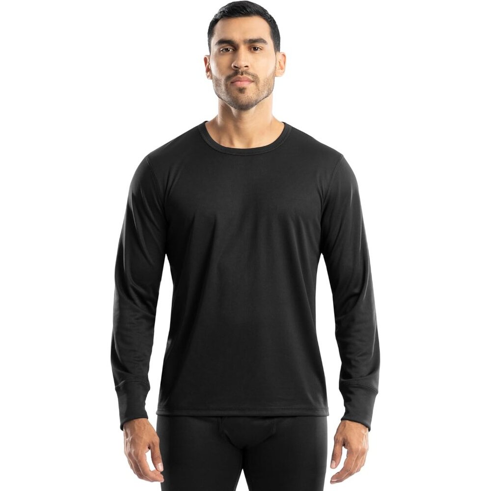Mens Polyester Performance Baselayer Long Sleeve … - image 1
